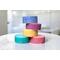 Pastel conditioner bars stacked neatly, eco-friendly and plastic-free. Ideal for all hair types and sustainable hair care routines